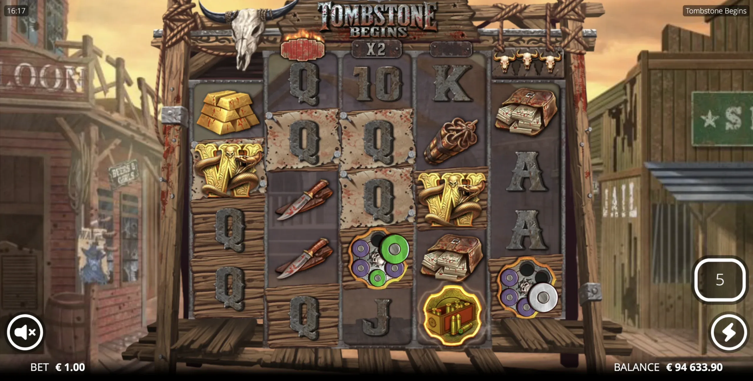 casino game Tombstone Begins